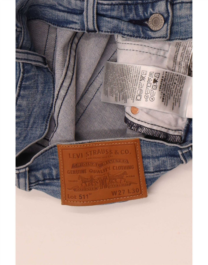Levi's Herren 511 Slim Jeans W27 L30 Blaue Baumwolle