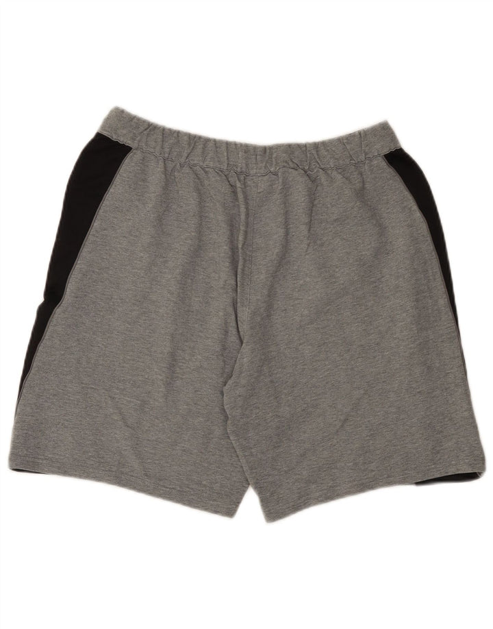 Puma Herren-Sportshorts aus mittelgrauer Colourblock-Baumwolle