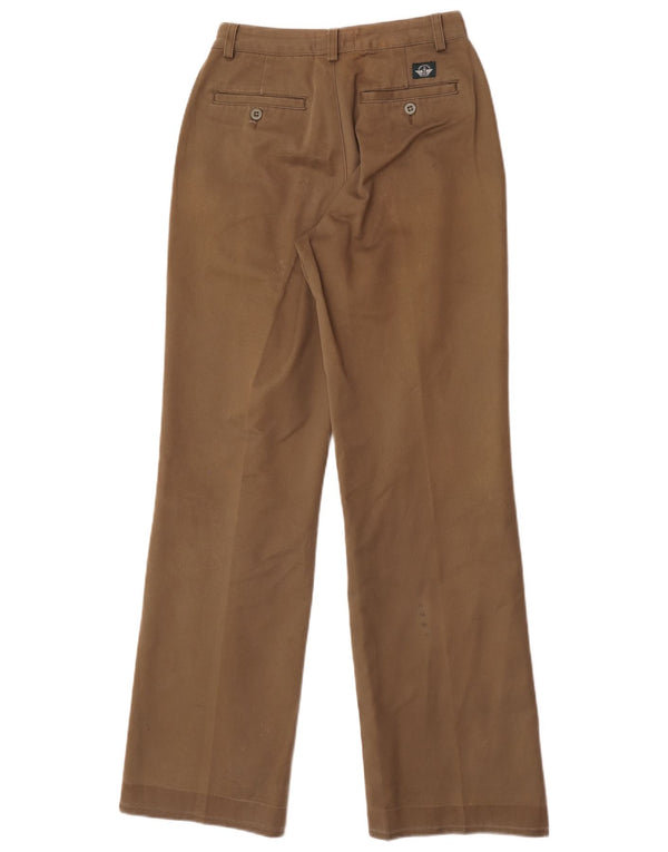 Dockers Damen Chinohose mit weitem Bein W26 L32 Beige Baumwolle