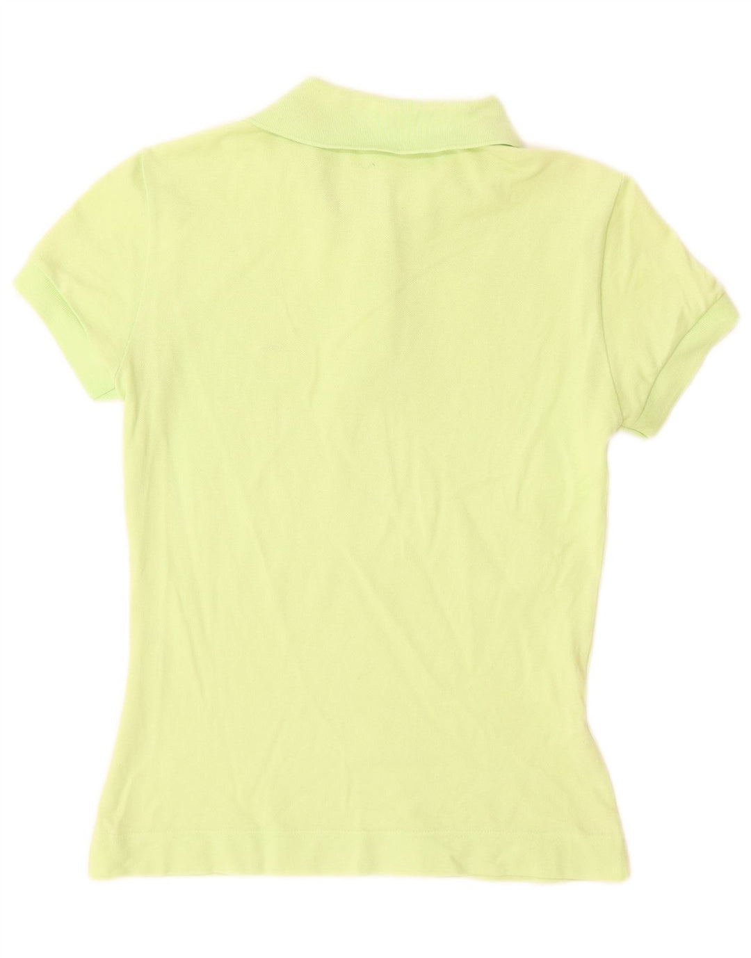 Lacoste Damen-Poloshirt, Größe 38, mittelgrüne Baumwolle