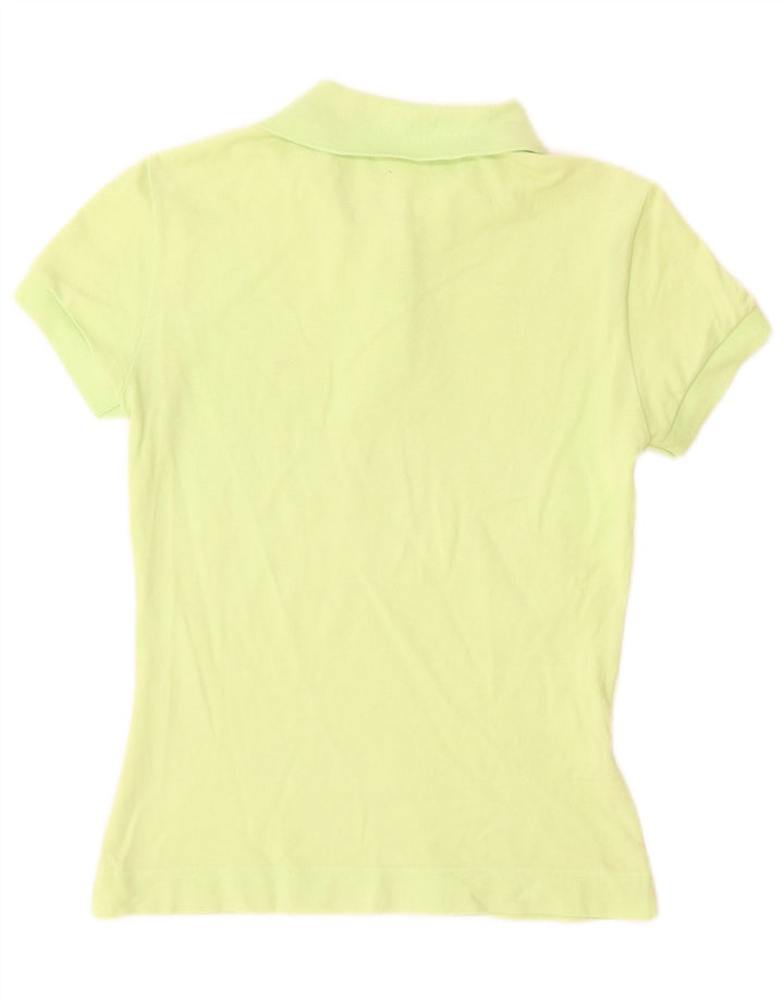 Lacoste Damen-Poloshirt, Größe 38, mittelgrüne Baumwolle