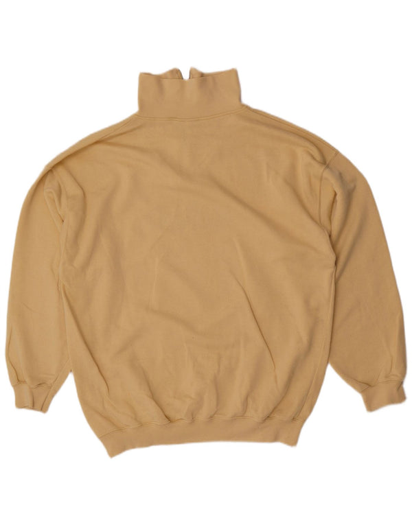 Marc Gibaldi Herren-Sweatshirt mit Golf-Grafik und Reißverschluss am Hals, Größe L, Gelb