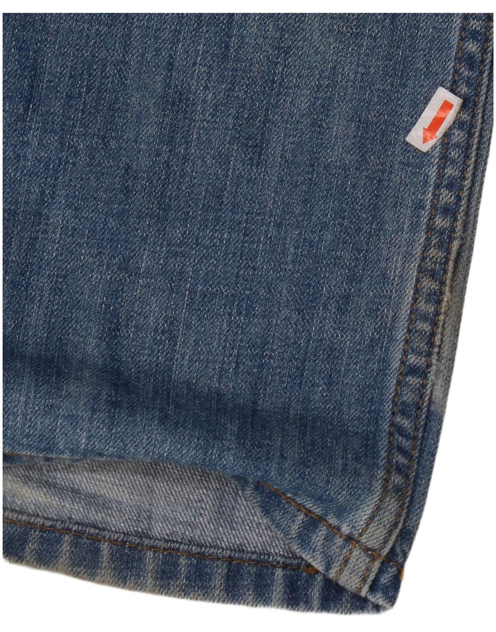 LEVI'S Herren 514 Straight Jeans W34 L32 Blaue Baumwolle