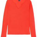 Gap Damen Top Langarm UK 12 Mittelorange Baumwolle