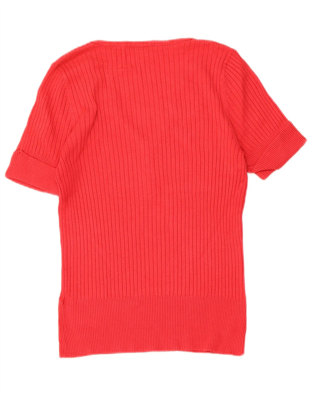 Marks & Spencer Damen T-Shirt Top UK 14 Mittelrote Viskose