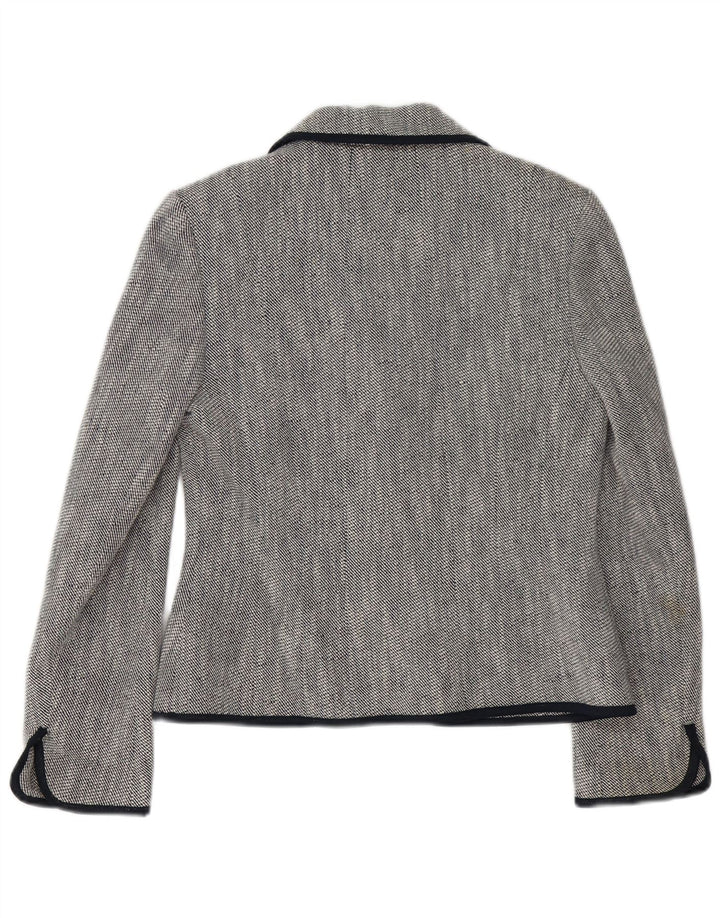 Hobbs Damen-Blazer mit 2 Knöpfen, Gr. 10, Größe S, Marineblau, Baumwolle