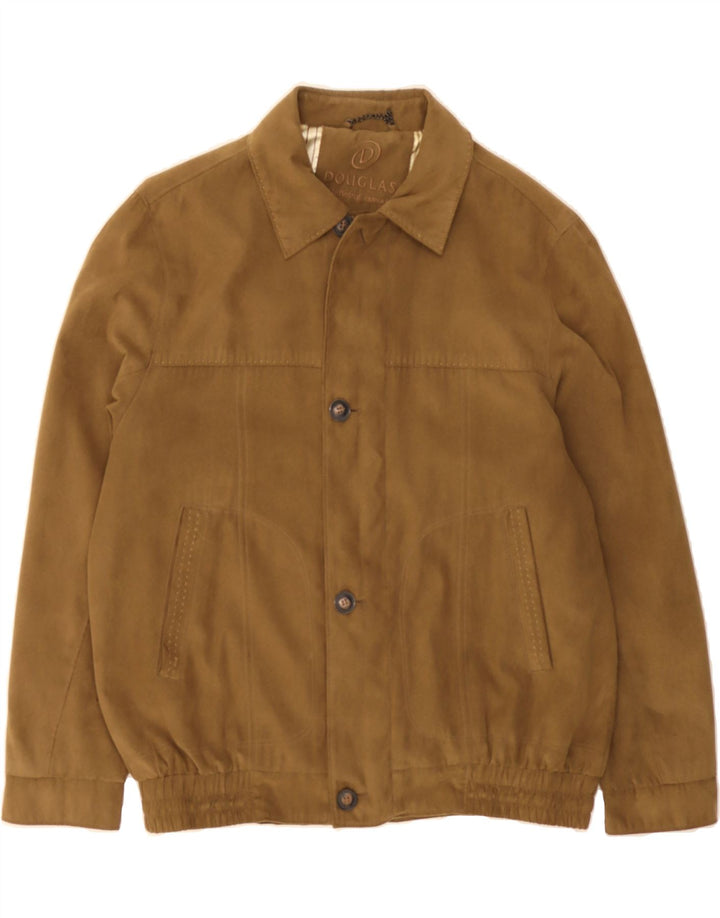 DOUGLAS Mens Bomber Jacket UK 42 XL Brown Polyester Vintage Douglas and Second-Hand Douglas from Messina Hembry 