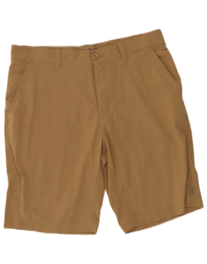 Eddie Bauer Herren Chinoshorts W33 Medium Beige Polyester
