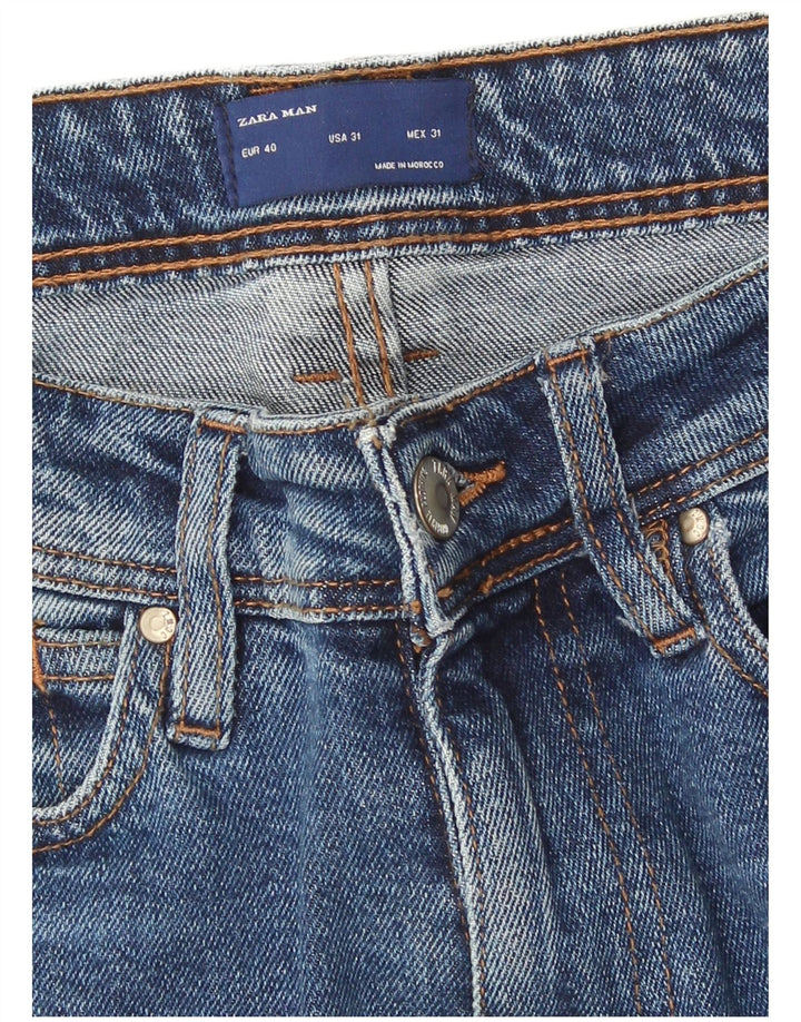 Zara Herren Skinny Jeans EU 40 Medium W31 L30 Blau