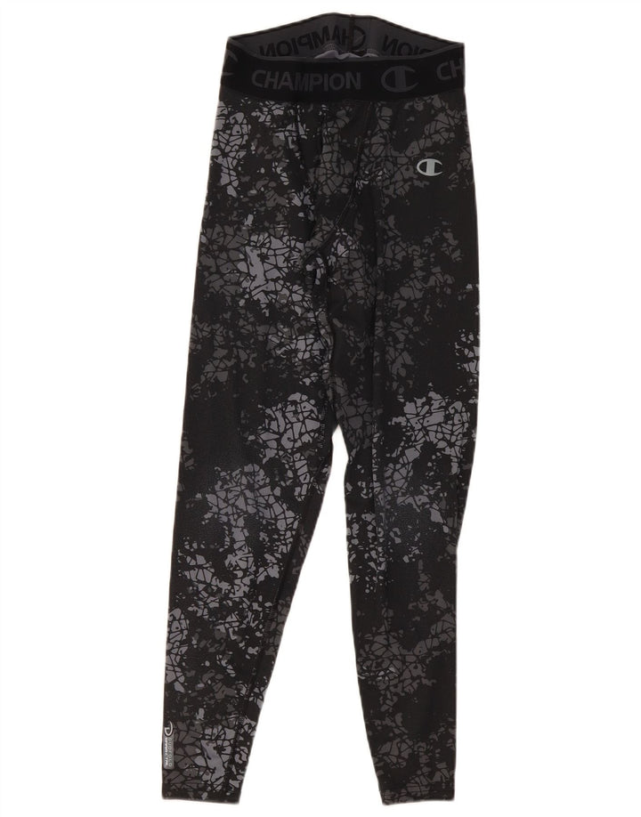 Champion Herren-Performance-Leggings mit Grafik, Größe S, graue Tarnung