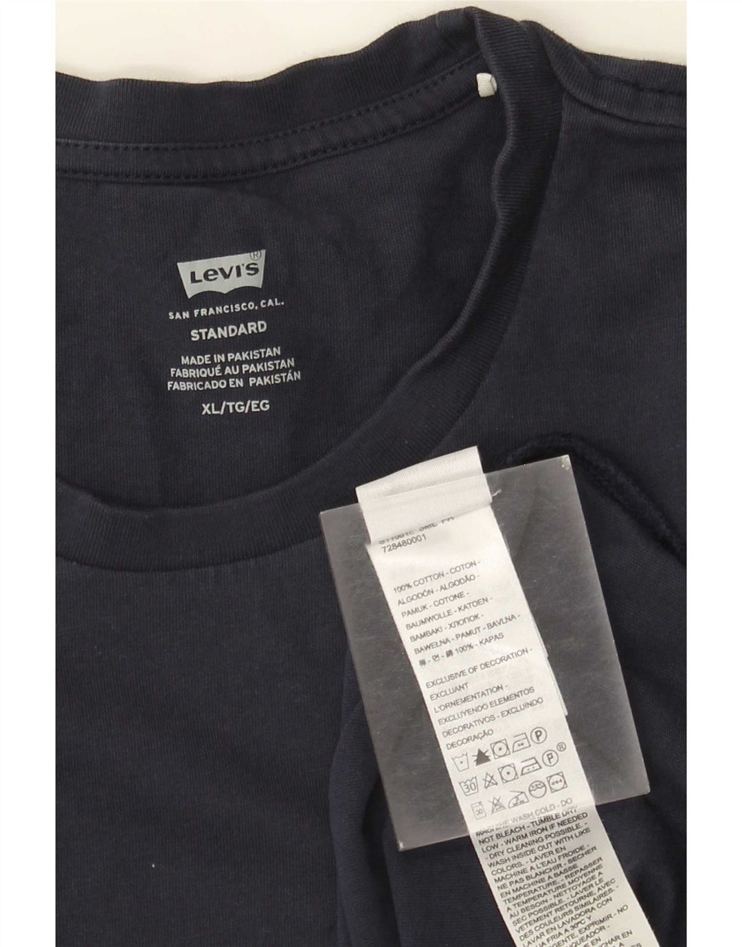 Levi's Herren Standard Top Langarm XL Marineblau Baumwolle