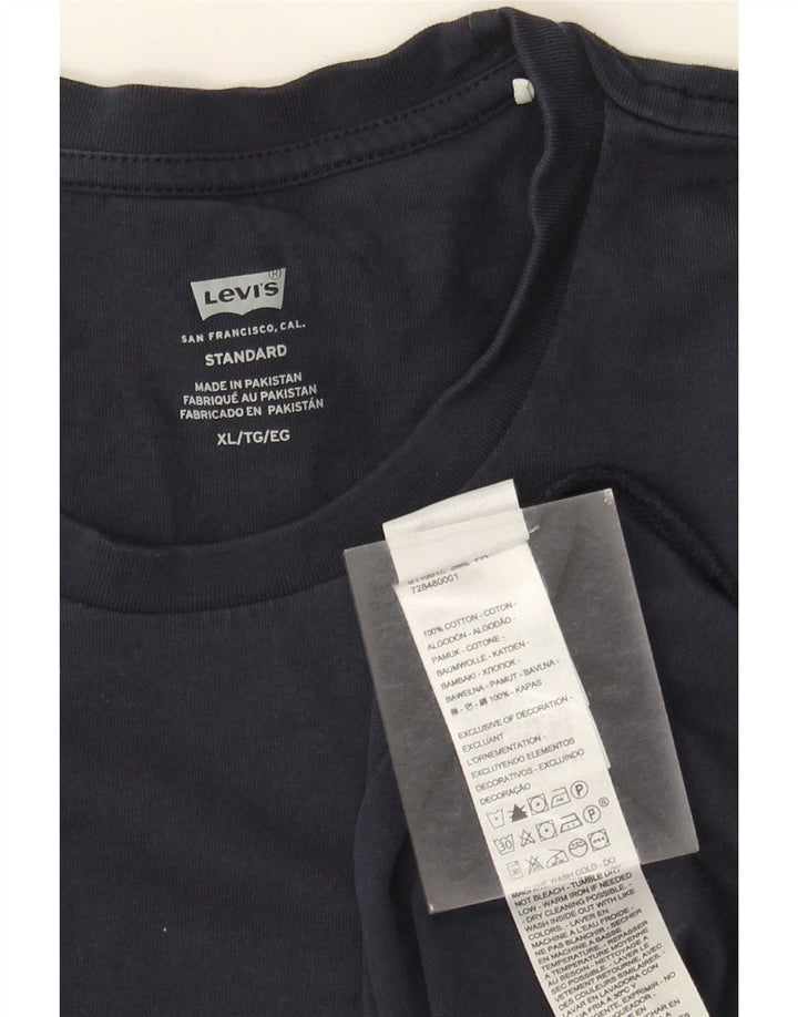 Levi's Herren Standard Top Langarm XL Marineblau Baumwolle