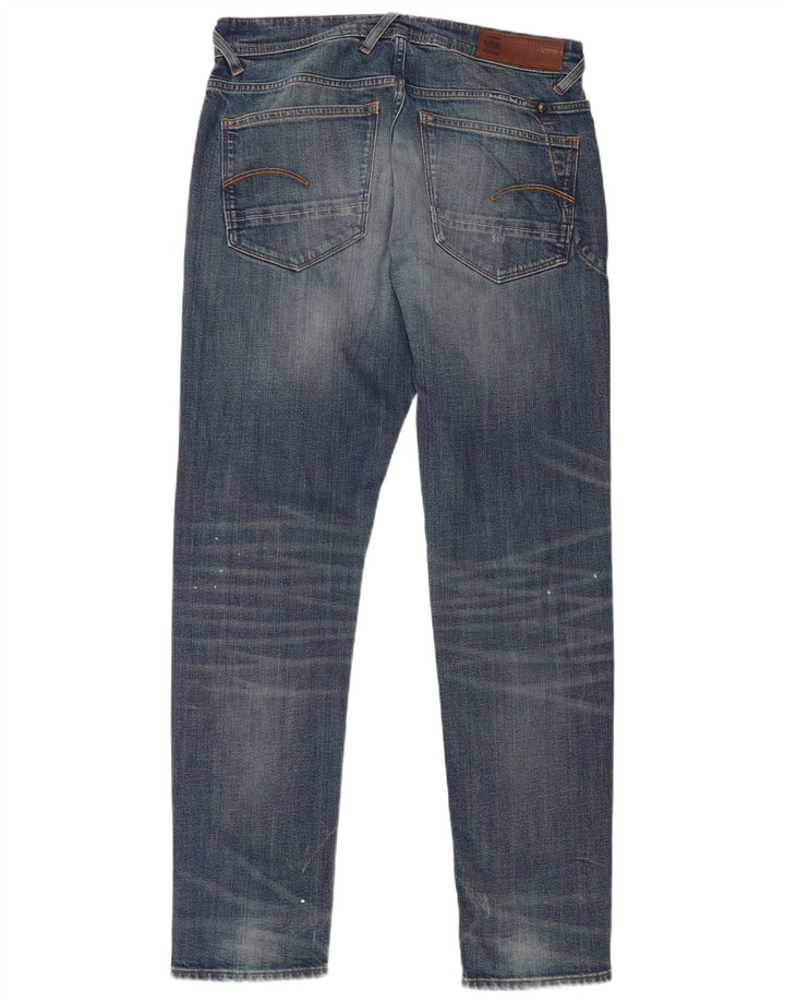 G-STAR Herren Slim Jeans W32 L34 Blaue Baumwolle