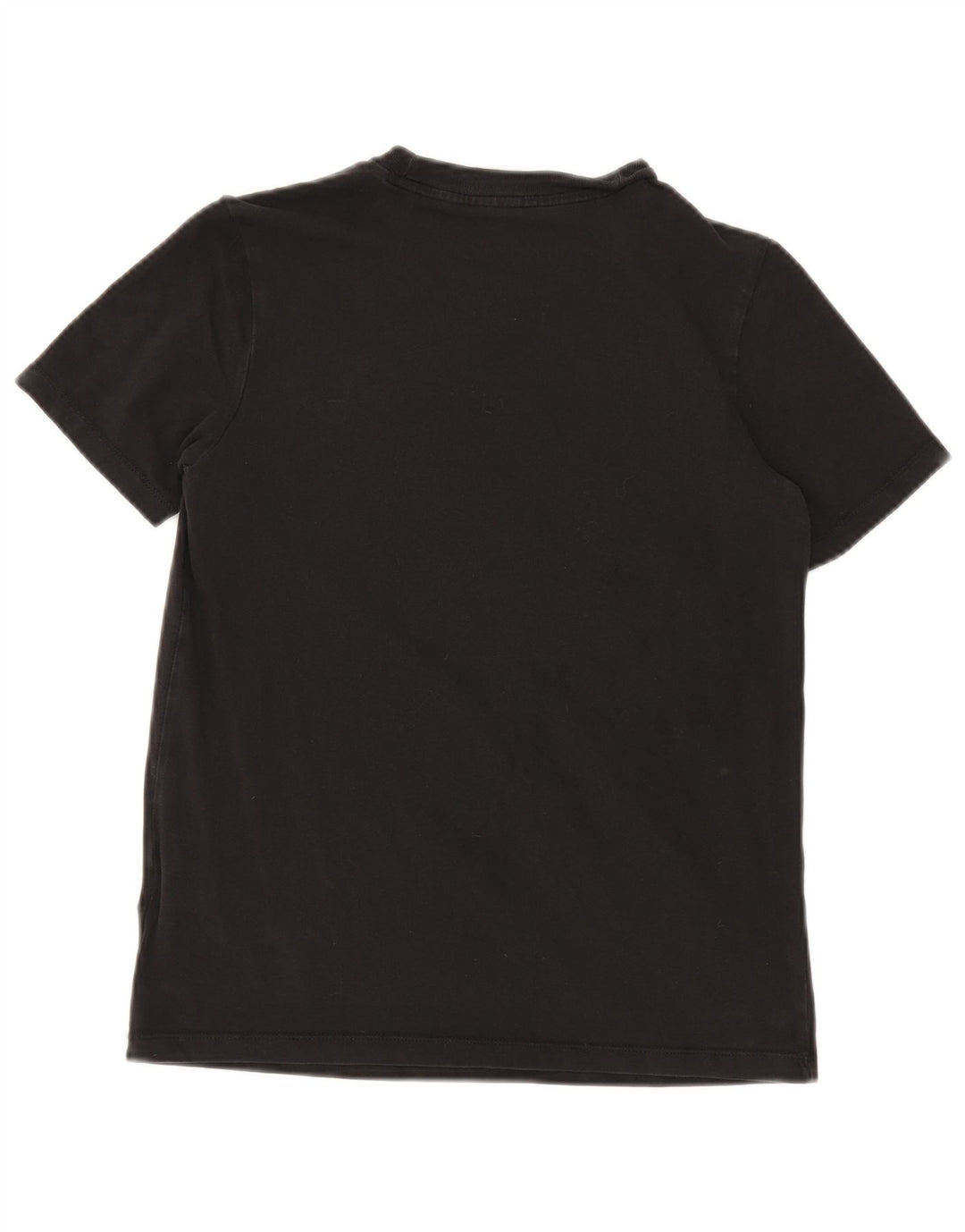 Adidas Damen Graphic T-Shirt Top UK 12 Medium Schwarz Baumwolle