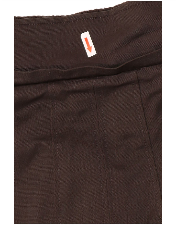 Zara Damen Windjacke UK 14 Große braune Baumwolle