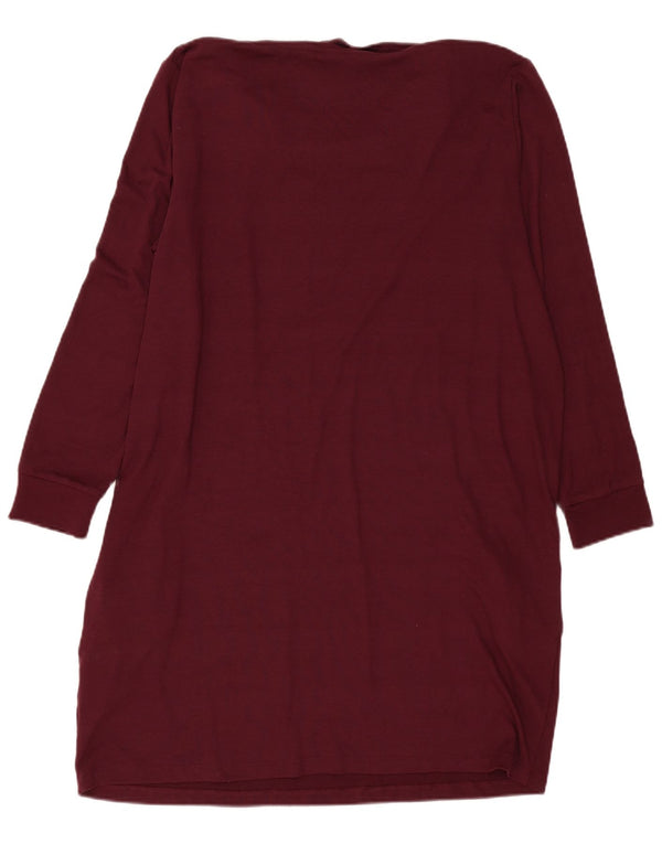 Marks & Spencer Damen Langarm-Pulloverkleid UK 24 4XL Burgunderrot