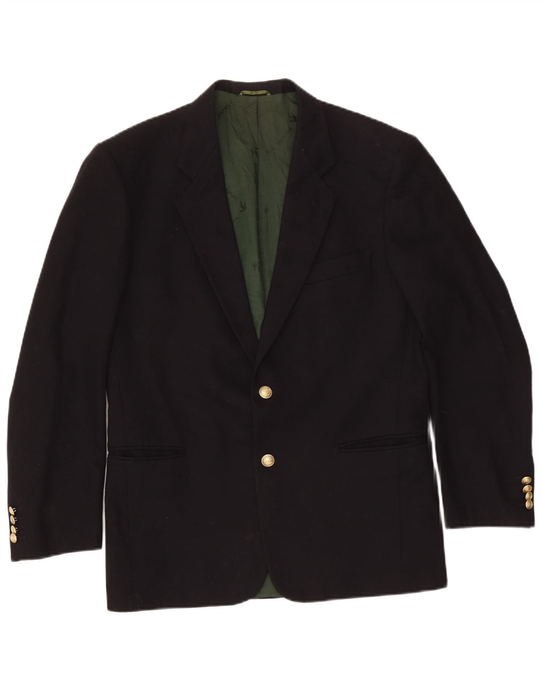 Brooksfield Herren-Blazer mit 2 Knöpfen, IT 48, mittelschwarze Wolle