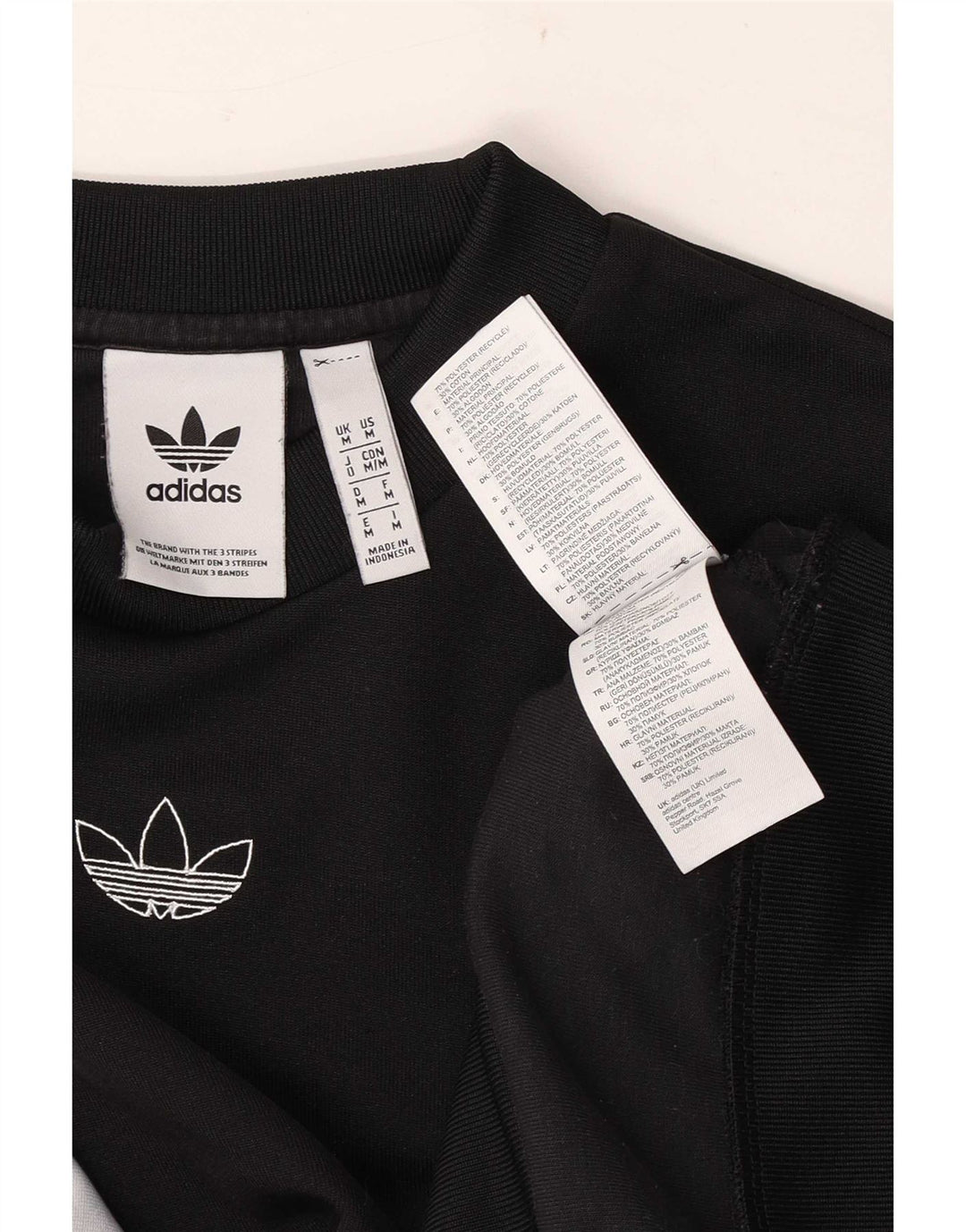 Adidas Herren Grafik-Sweatshirt-Pullover Mittelschwarzes Colourblock-Polyester