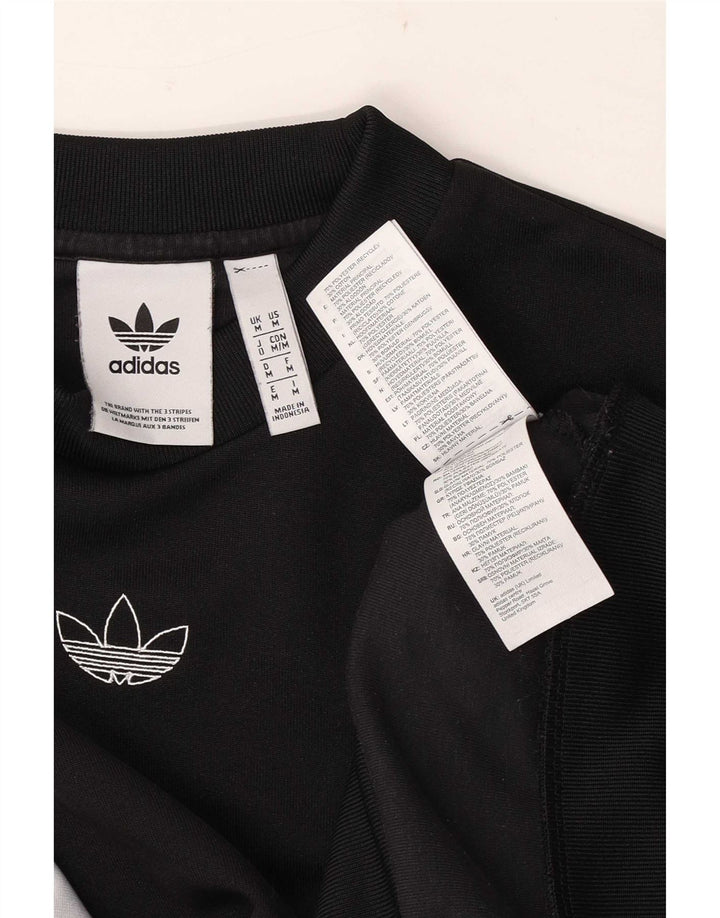 Adidas Herren Grafik-Sweatshirt-Pullover Mittelschwarzes Colourblock-Polyester