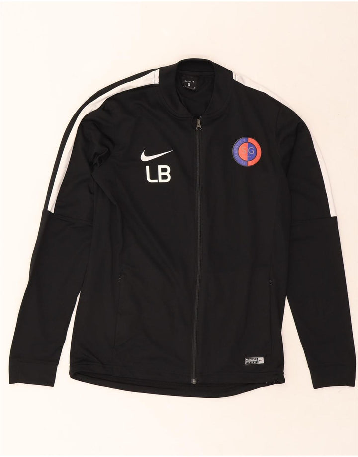 NIKE Mens Dri Fit Graphic Tracksuit Top Jacket Medium Black Colourblock Vintage Nike and Second-Hand Nike from Messina Hembry 