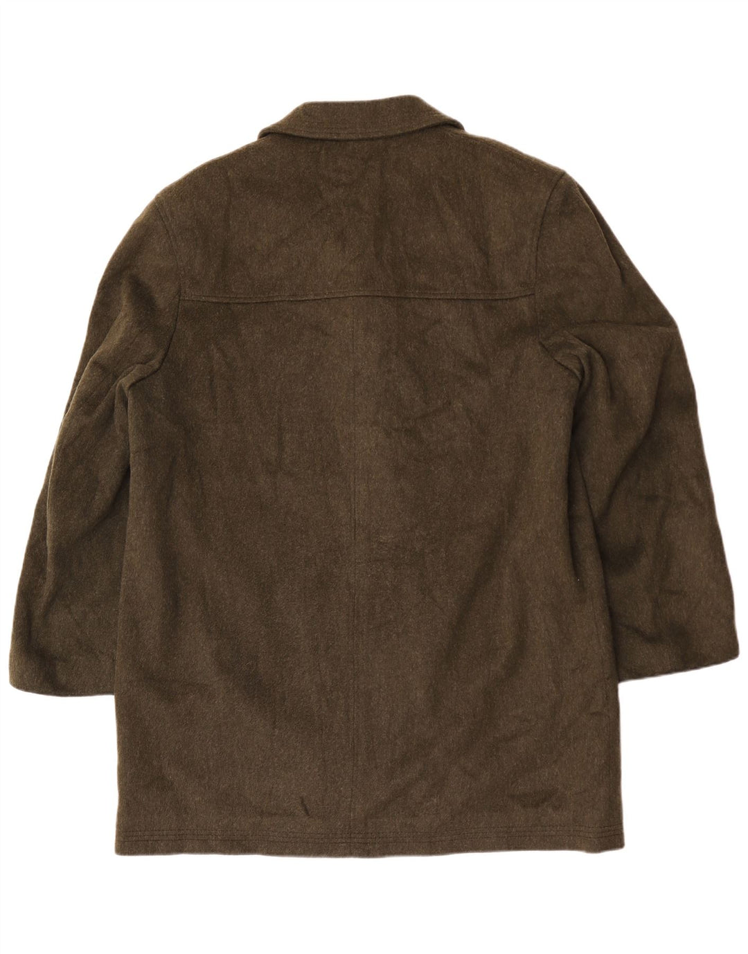 Rehbochloden Herrenmantel EU 52 XL Khaki Wolle