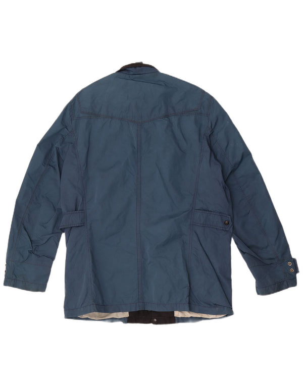 Hugo Boss Herren Utility-Jacke EU 54 2XL Blaues Polyamid
