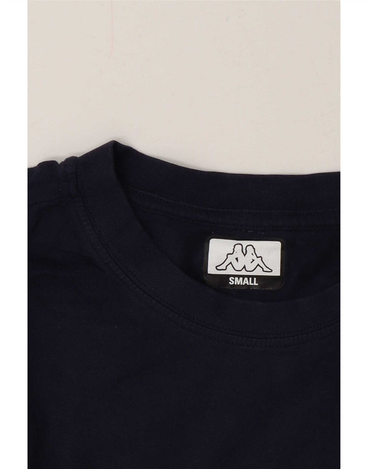 Kappa Herren-T-Shirt mit Grafik, Größe S, Marineblau