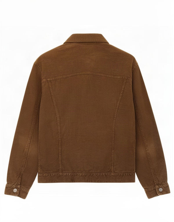 Zara Herren Cordjacke UK 40 Große braune Baumwolle