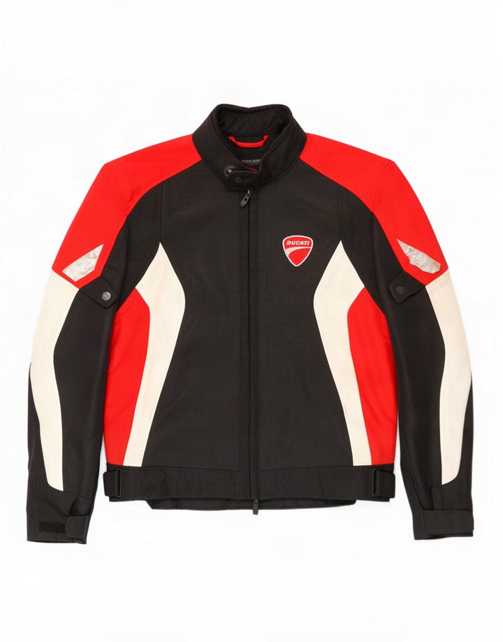 Revit Herren Graphic Racer Jacke UK 40 Large Schwarz Colourblock Polyester