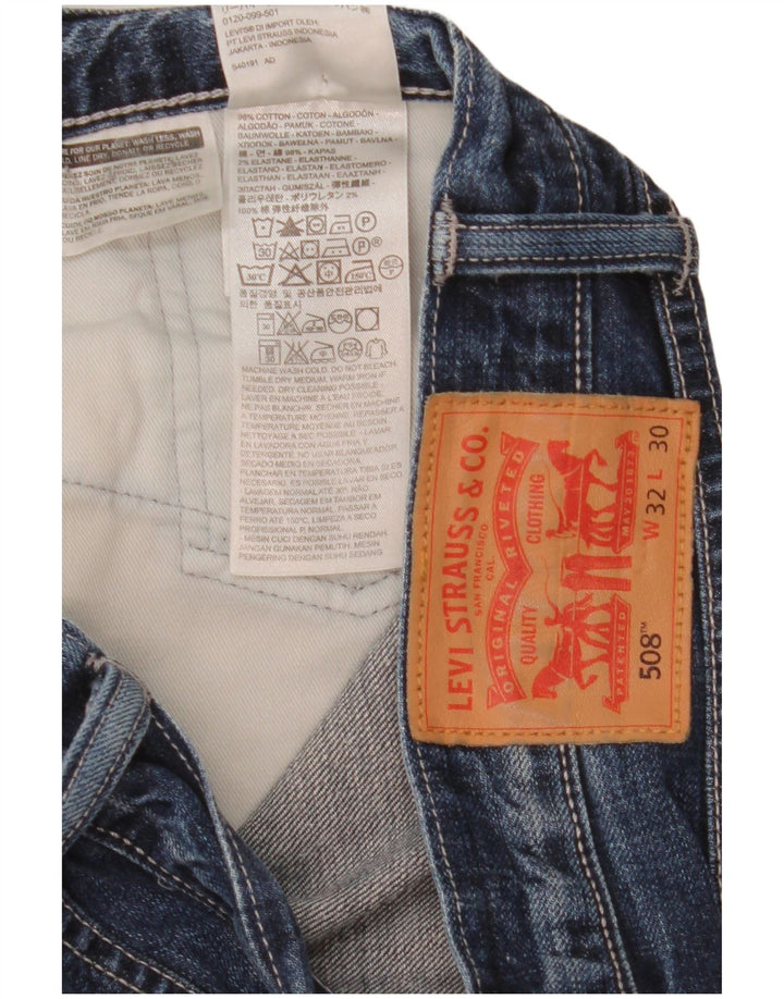 LEVI'S Womens 508 Tapered Jeans W32 L30 Blue Cotton