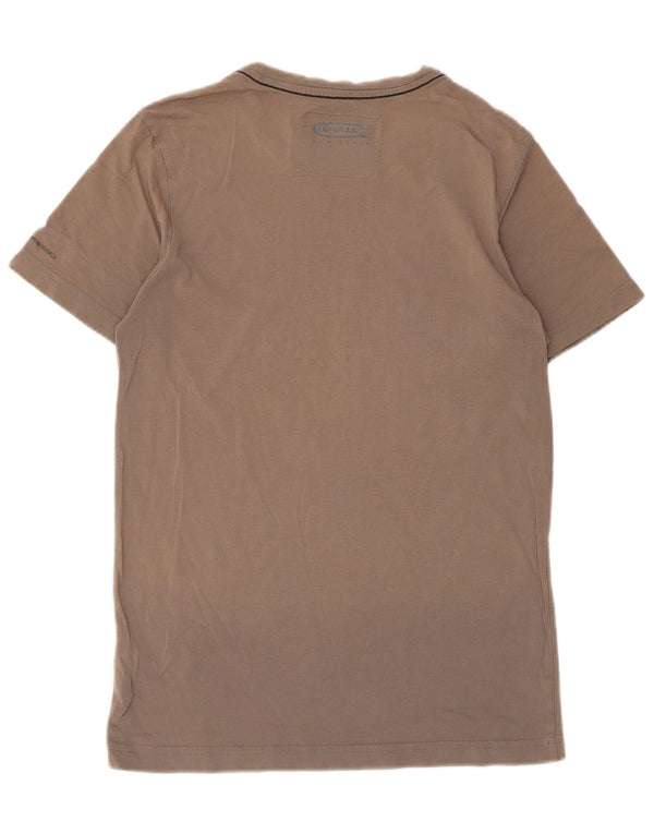 G-Star Herren Grafik T-Shirt Top Small Braun Baumwolle