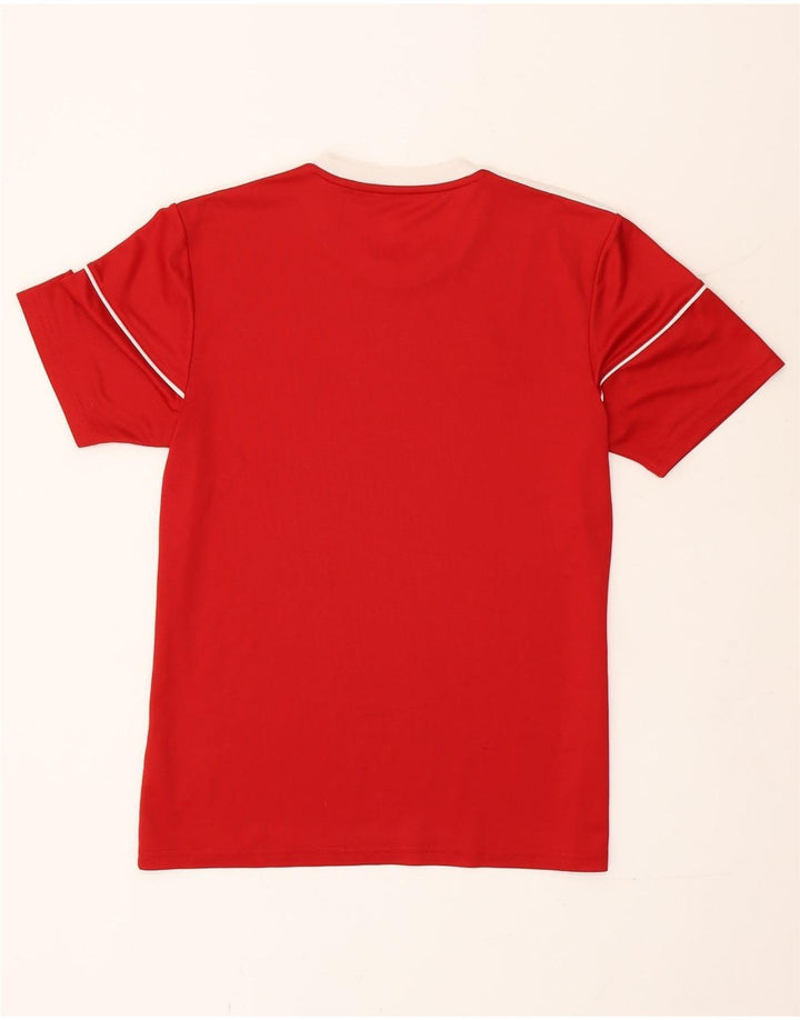 Adidas Herren Climalite T-Shirt Top Small Rot Polyester