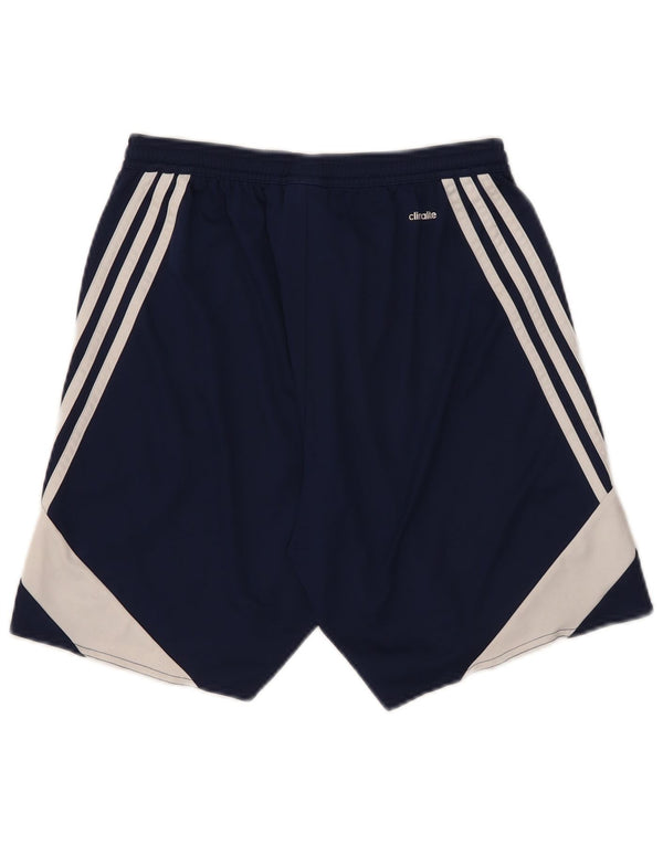 Adidas Herren Climalite Sport Shorts Small Marineblau Colourblock Polyester