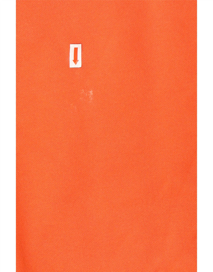 PUMA Damen Übergroßer Grafik-Sweatshirt-Pullover UK 10 Small Orange Baumwolle