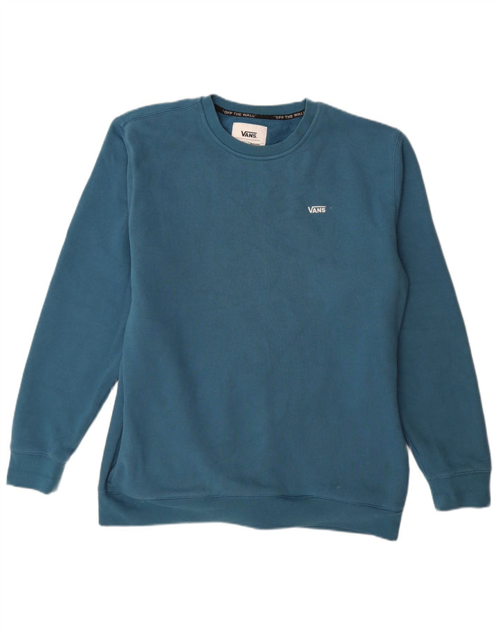 VANS Herren Sweatshirt Pullover Große blaue Baumwolle