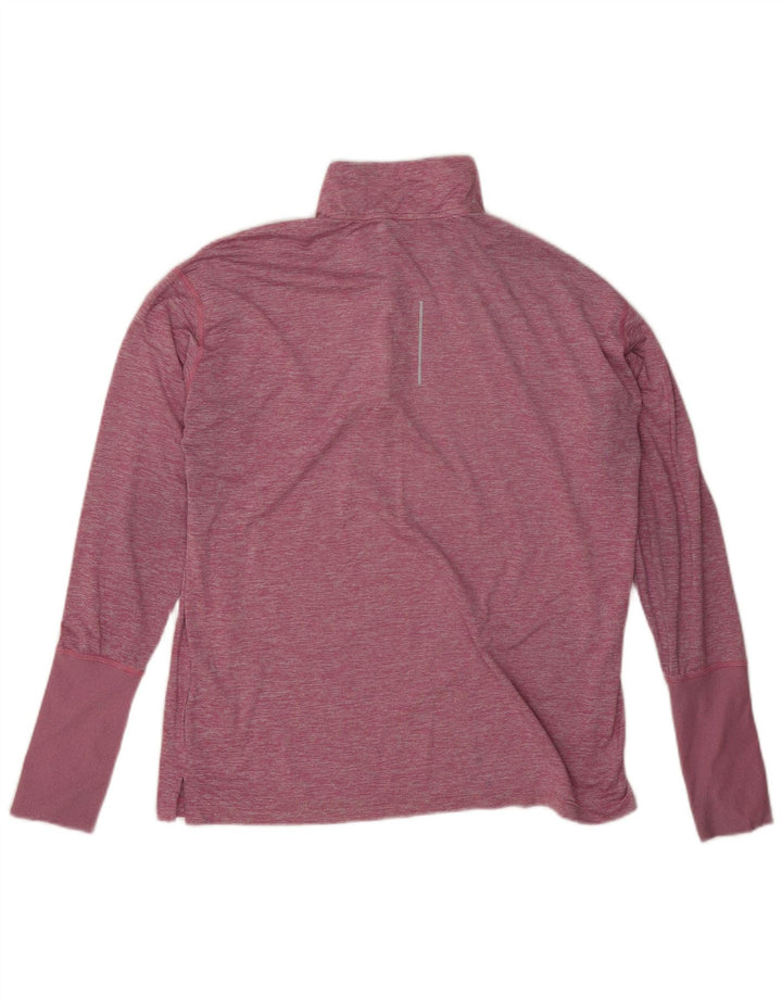 Nike Damen Dri Fit Übergroßer Pullover-Trainingsanzug-Oberteil UK 16 Large Pink