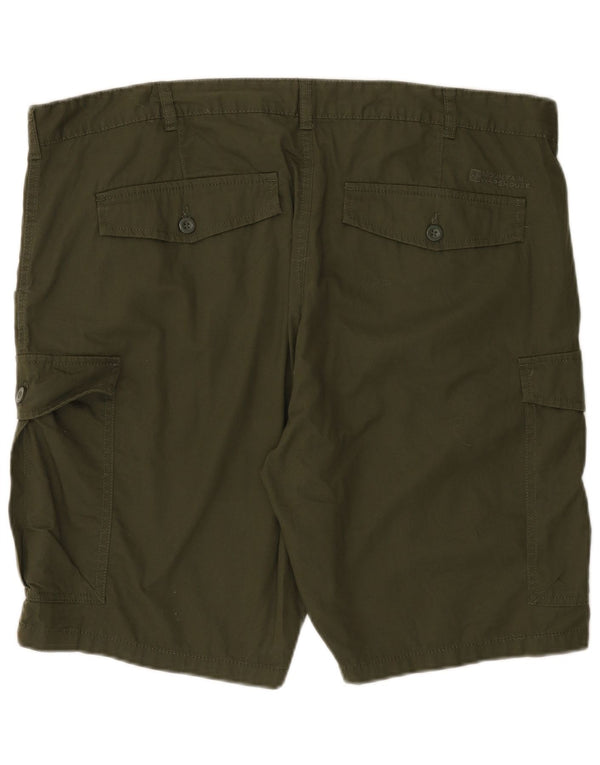 Mountain Warehouse Herren-Cargoshorts W42 2XL Grüne Baumwolle
