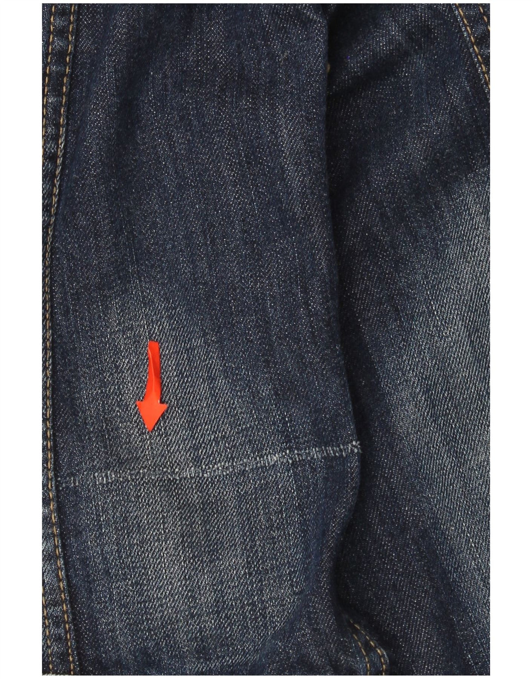 Gas Damen Jeansjacke UK 12 Medium Marineblau Baumwolle