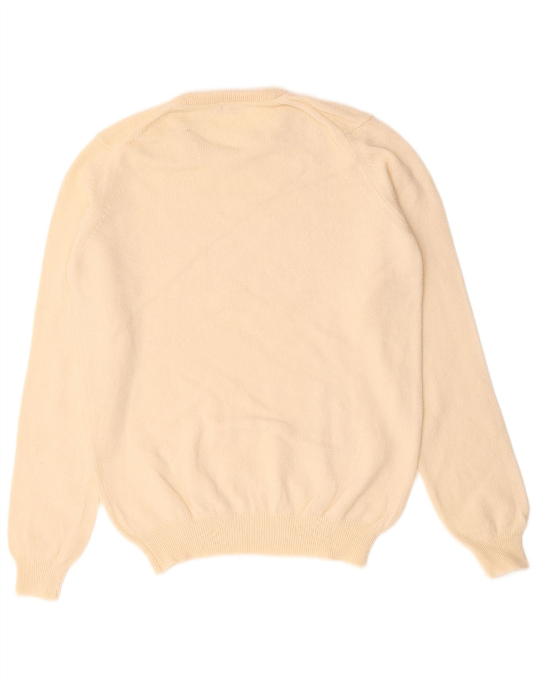 VINTAGE Damen-Pullover mit Rundhalsausschnitt, UK 14, Mittelbeige