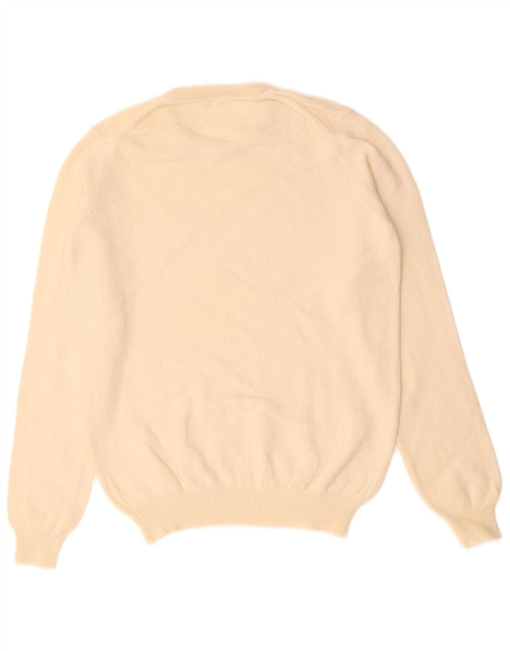 VINTAGE Damen-Pullover mit Rundhalsausschnitt, UK 14, Mittelbeige