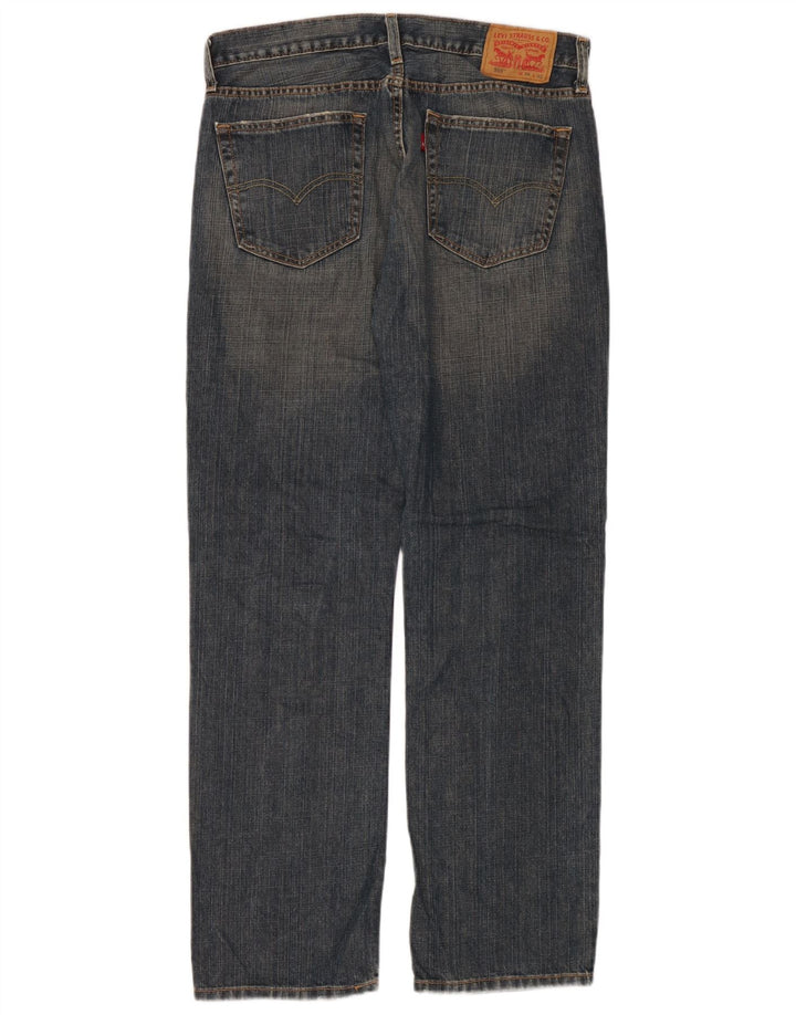 Levi's Herren 559 Straight Jeans W34 L32 Blaue Baumwolle