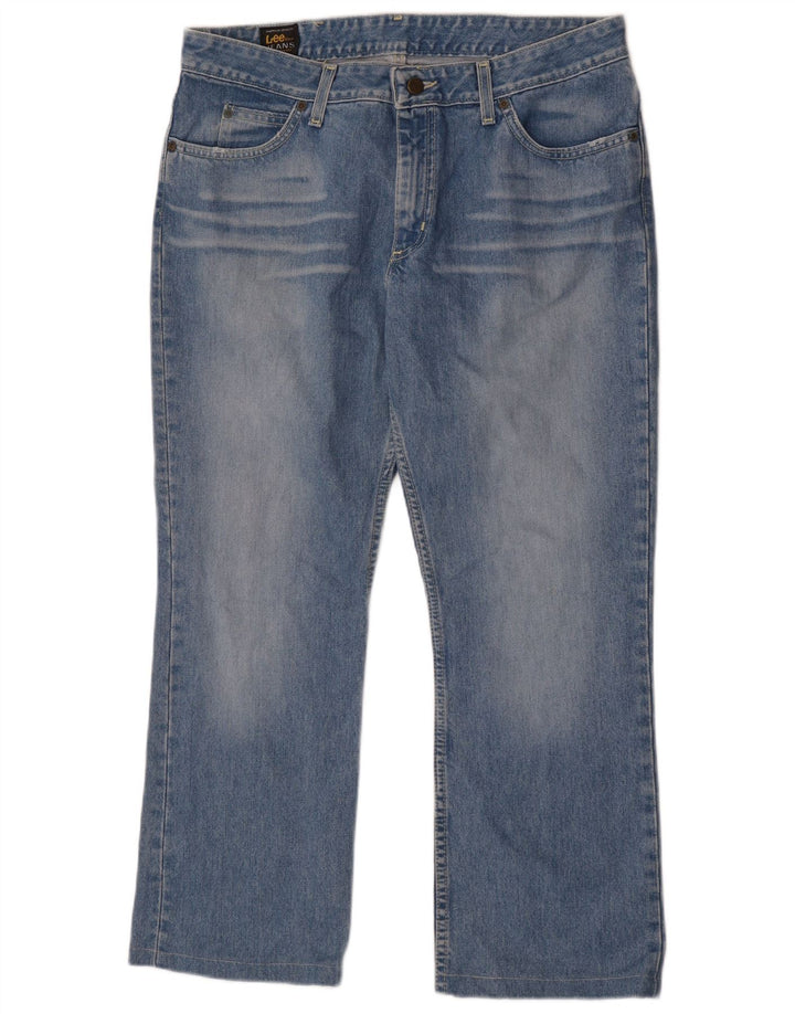 Lee Damen Cameron Bootcut Jeans W34 L27 Blaue Baumwolle