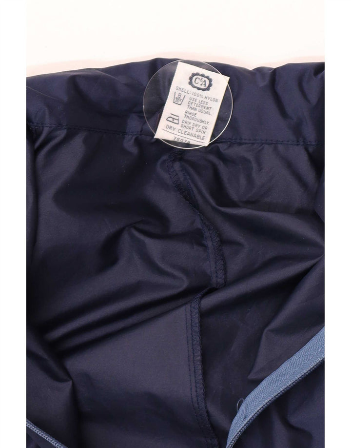 Rodeo Herren-Overall mit Kapuze, Arbeitskleidung, mittelblaues Colourblock-Nylon