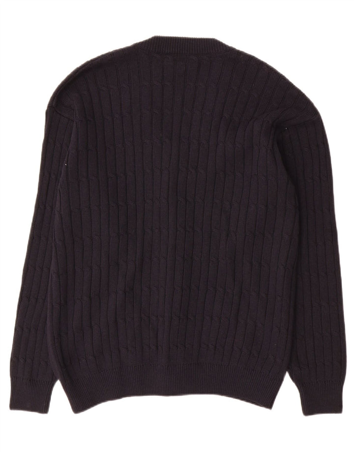 Il Granchio Herren-Strickjacke, groß, marineblau, Baumwolle