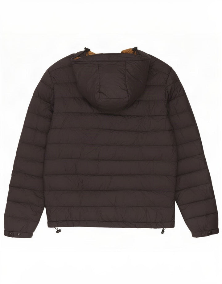 Zara Herren-Jacke mit Kapuze, gepolstert, UK 38, mittelschwarzes Nylon