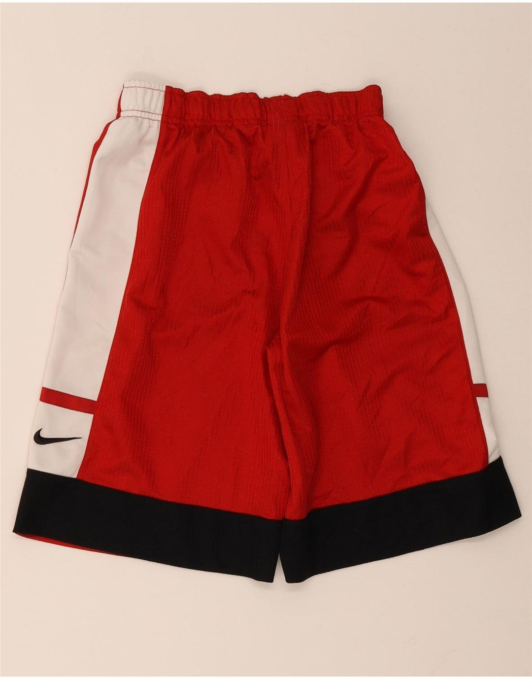 Nike Herren-Sportshorts aus mittelrotem Colourblock-Polyester
