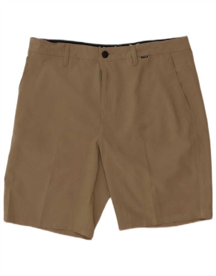 Hurley Herren Chino-Shorts W34 Large Khaki Polyester