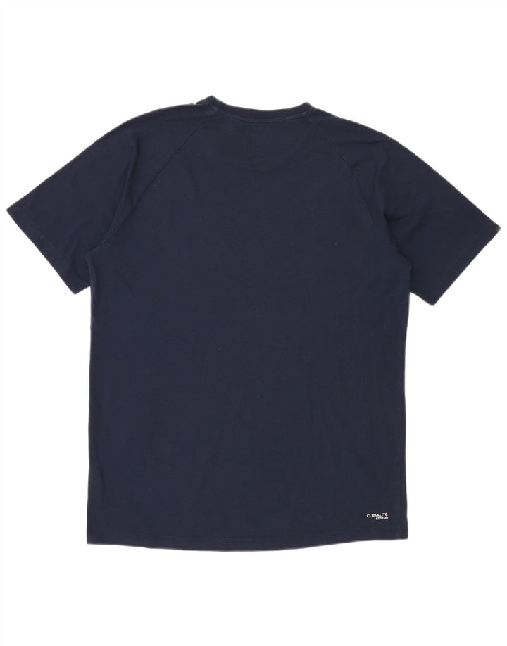 ADIDAS Herren Climalite T-Shirt Top Large Marineblau