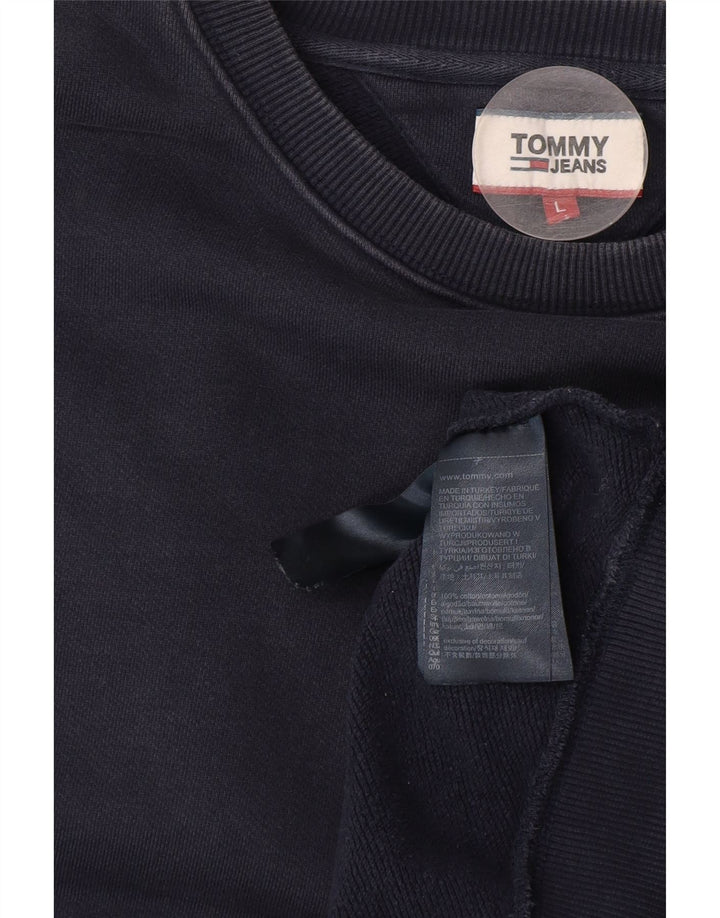 Tommy Hilfiger Herren-Sweatshirt-Pullover, groß, marineblau, Baumwolle