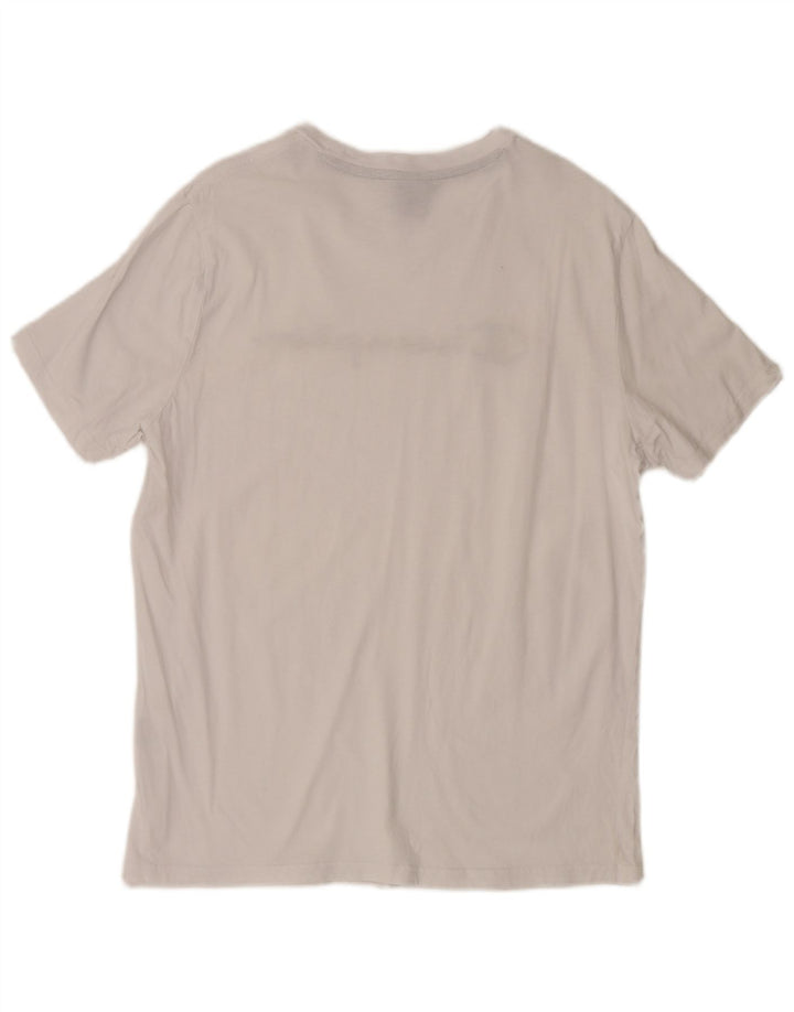 Champion Herren-T-Shirt mit Grafik, Größe L, aus weißer Baumwolle